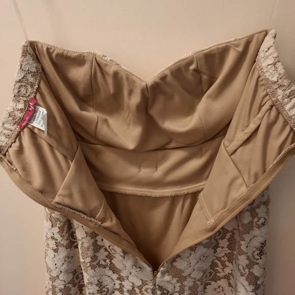 Lace Dress - Tan S - Picture 6 of 7
